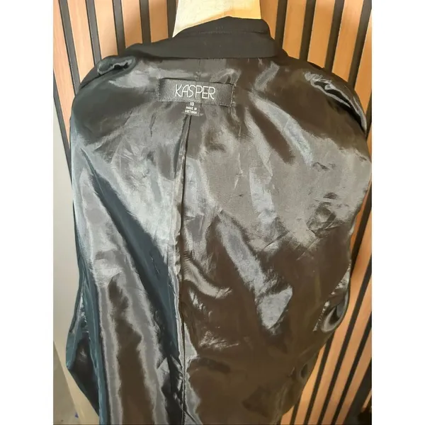 Kasper black blazer jacket size 18 with light stretch work blazer - Image 4