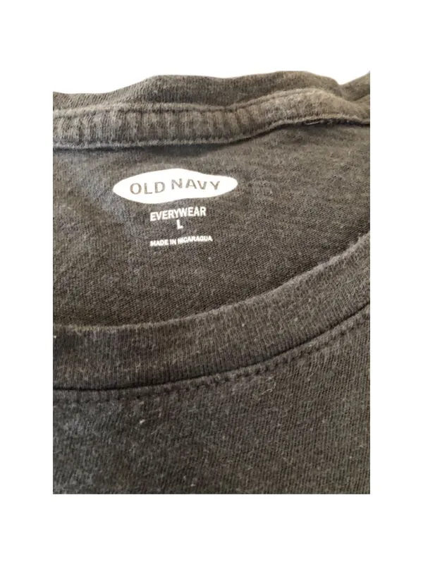 Old Navy T-shirt Size L Gray Wild & Free - Image 4