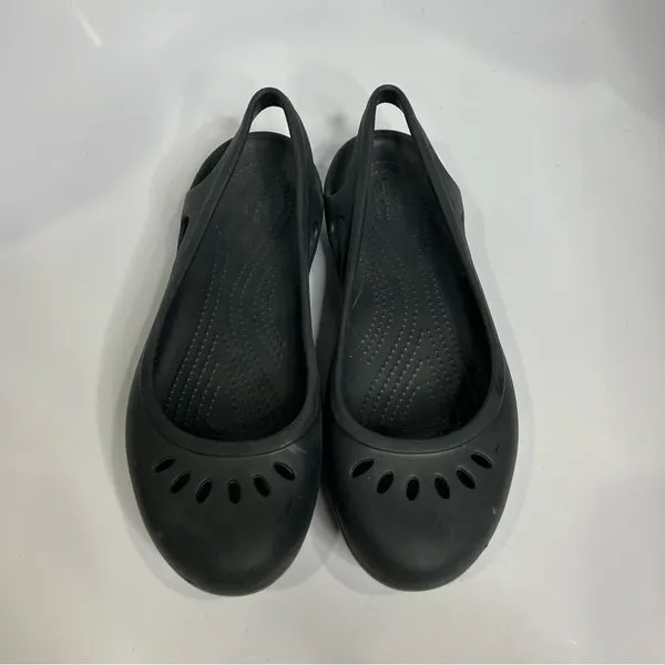 Crocs black sling back‎ shoes women’s size 9 casual minimalist neutral - Image 3