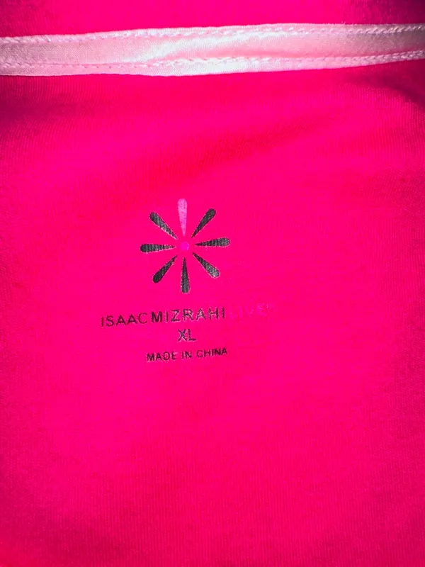 Isaac Mizrahi Neon Pink Sleeveless Tank Top - Image 4