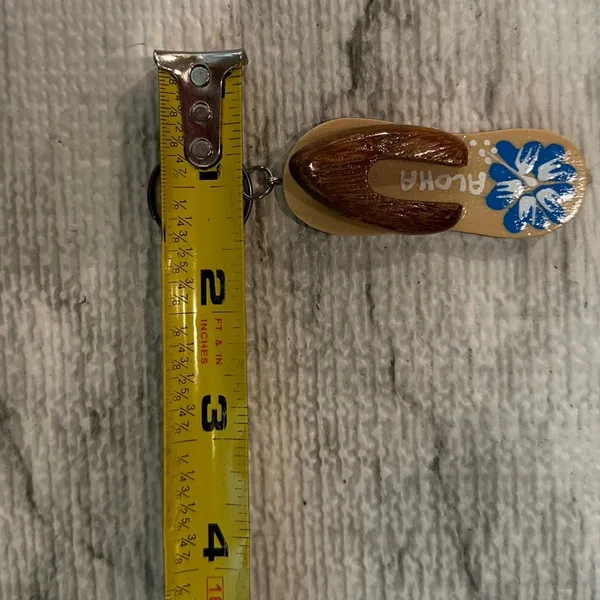 Hawaiian Aloha Flip Flop Key Chain Charm‎ Brown - Image 13