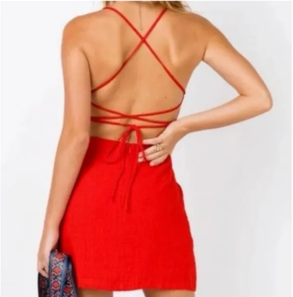 Red Mini Princess Polly Dress - Image 2