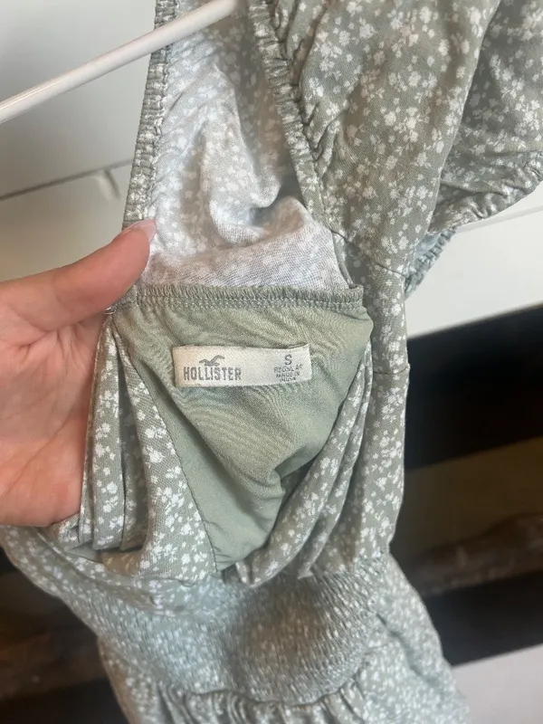 Hollister Women's Grey Twist Bust Tie-back Skort Dress - Image 6