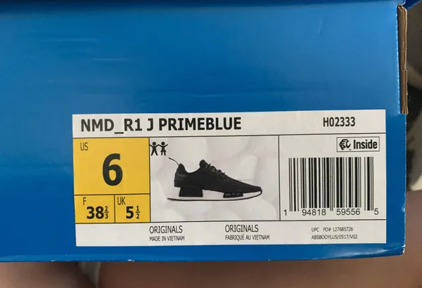 Adidas NMD_R1 J Primeblue Black Shoes - Image 5