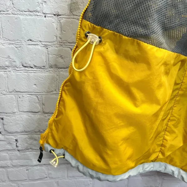 Columbia Interchange Core Jacket Women's‎ L Yellow Hooded Packable Rain Shell - Image 10