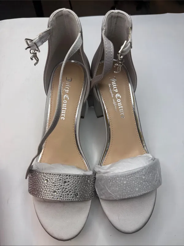 Juicy Couture Women's Nelly Rhinestone Two-Piece Platform Dress Sandals Size 8 - Image 2