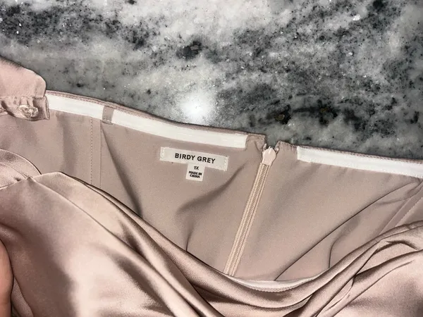 Matte Satin Birdy Grey formal dress - Image 5