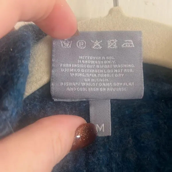 ✨Aran Woollen Mills Sweater Teal Sz Medium Vest✨ - Image 6