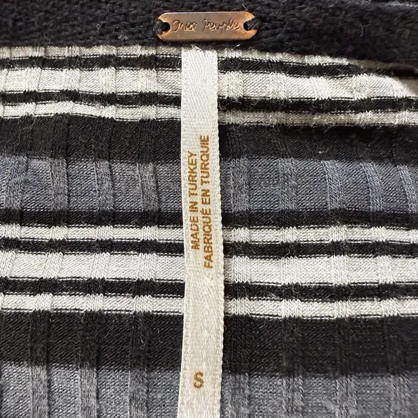 Free People Small Always‎ With Me Striped Faux Wrap Long Sleeve Tee - Image 9
