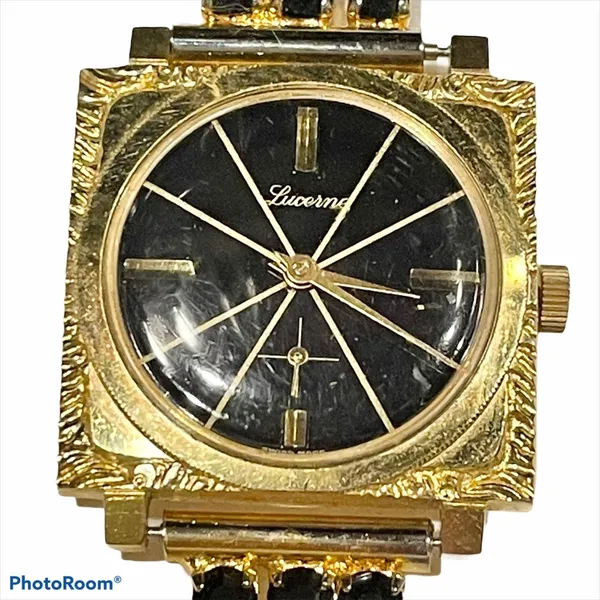 Vintage Lucerne jeweled watch - Image 6