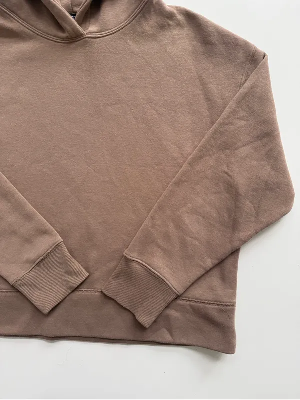 Zara Brown Boxy Hoodie Size Medium - Image 4