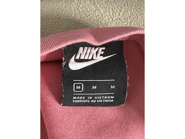 Nike activewear faded pink crewneck logo spellout long sleeve sweatshirt Size M - Image 2