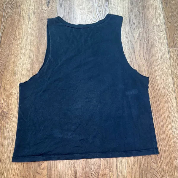 Nirvana Listen To Kurt Cobain Graphic Muscle Tank Top Black Womens Large Grunge - Image 5