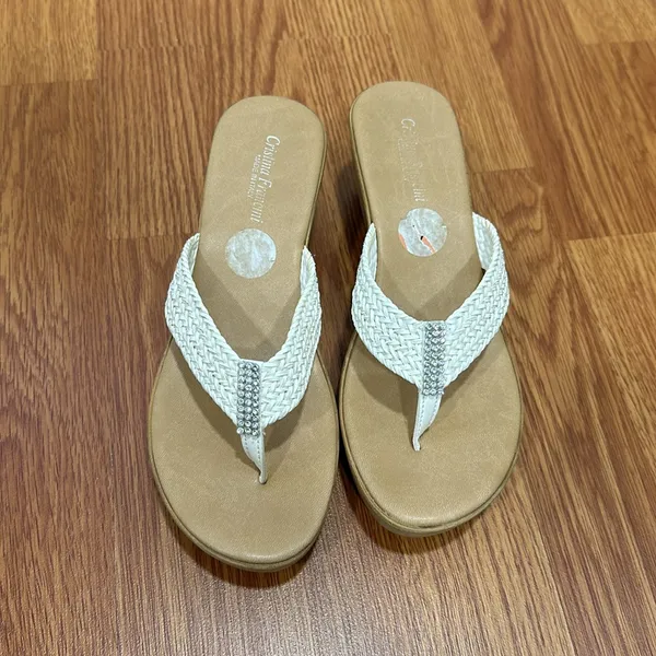 Rhinestone wedge sandal Size 7 - Image 3