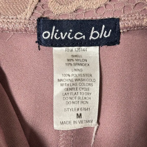 Olivia Blu Skirt‎ Womens M Rose Pink Lace Midi Skirt Romantic Vintage Girly - Image 4