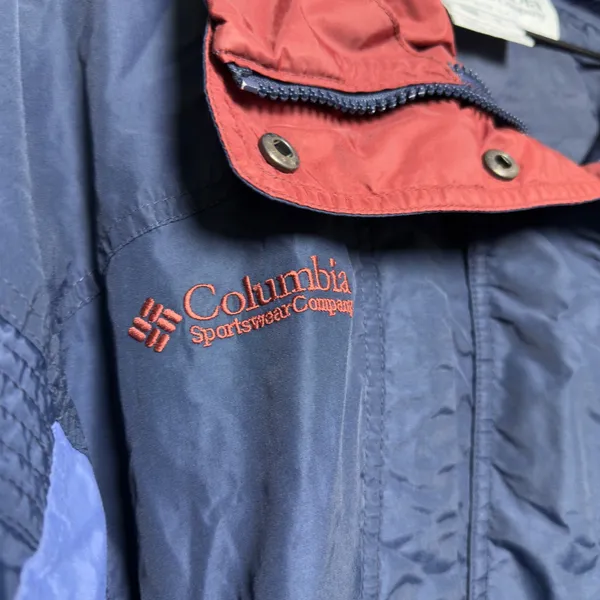 VTG 90s Columbia‎ Women Jacket Small Blue Maroon Colorblock Gorp Windbreaker - Image 6