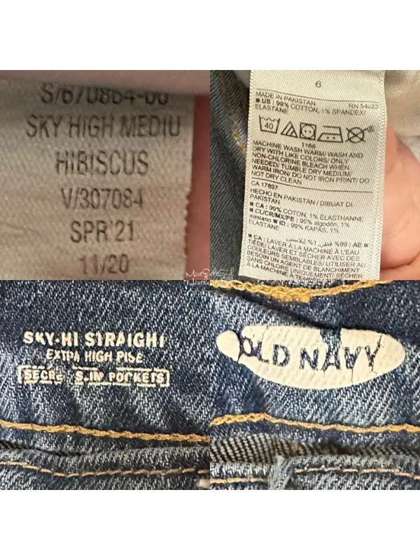 Old Navy Sky-Hi Extra High-Rise Straight Ankle Jeans Size 6 - Image 5