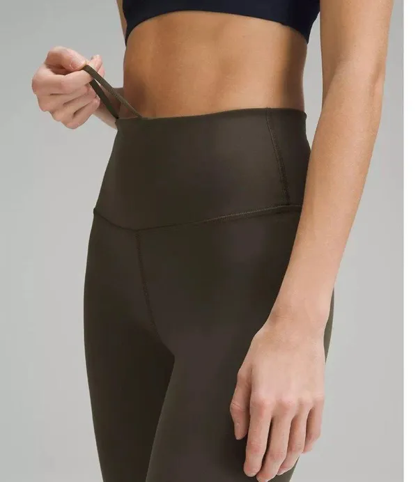 Wunder Train High-Rise Tight/Leggings 25" Size 16 NWT Dark Olive - Image 2