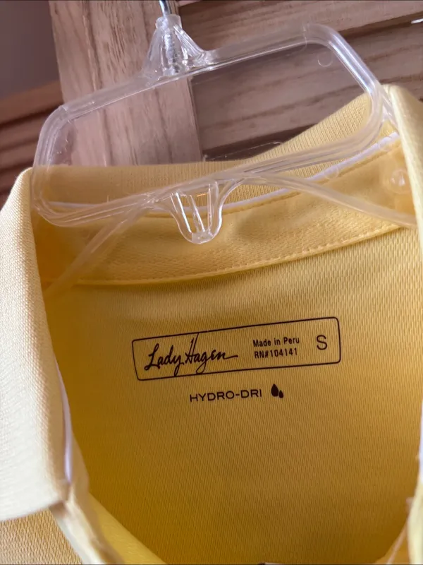 Lady Hagen Yellow Polo Shirt NWT Small - Image 3