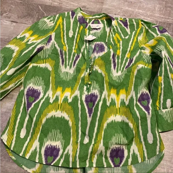 Anthropologie green blouse M‎ - Image 6