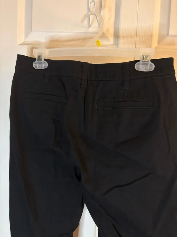 J Crew High Rise Girlfriend Chino Black 6 - Image 3