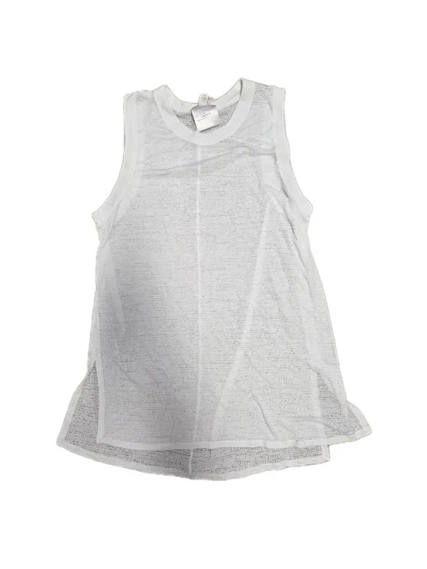 Lululemon Womens Tall Tank White Size 6 Women's Activewear Workout Exercise Run - Image 3