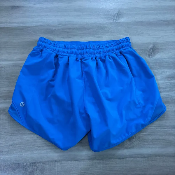 Lululemon Hotty Hot Low-Rise Lined Short 4" Poolside Blue Women Size 6 - Image 4