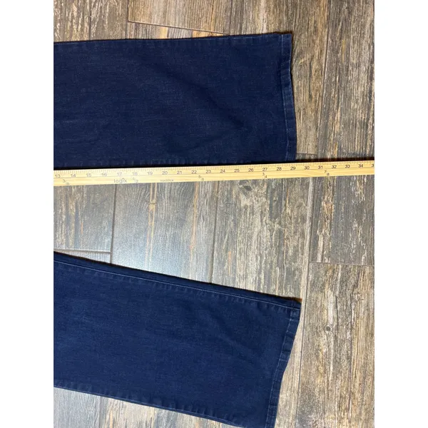 Levi's 512 Bootcut Jeans Perfectly Slimming Dark Wash Denim Size 14 Stretch‎ - Image 9