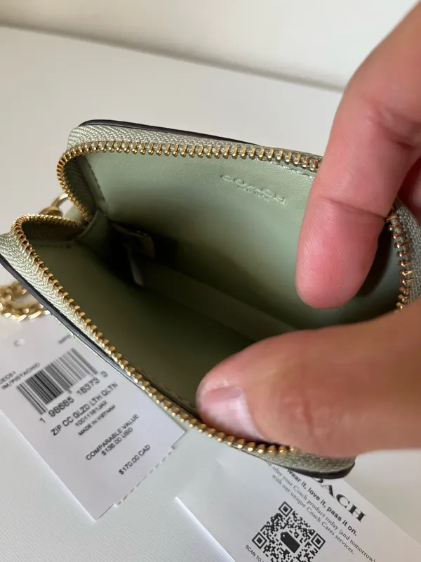 Coach Zip Card Case With Quilting  - Image 5