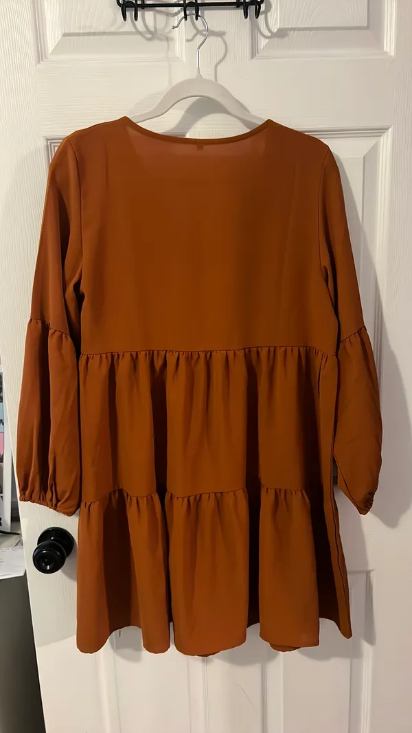 Burnt orange dress Size M - Image 2