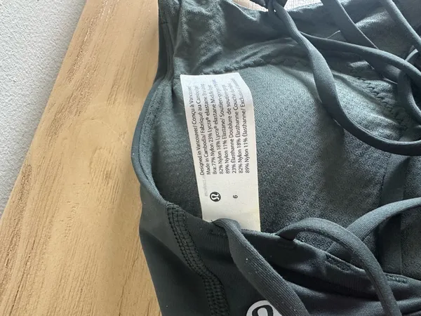 Lululemon Free to Be High-Neck Longline Bra Wild *Light Support, A/B Cup - Rainforest Green 6 - Image 4