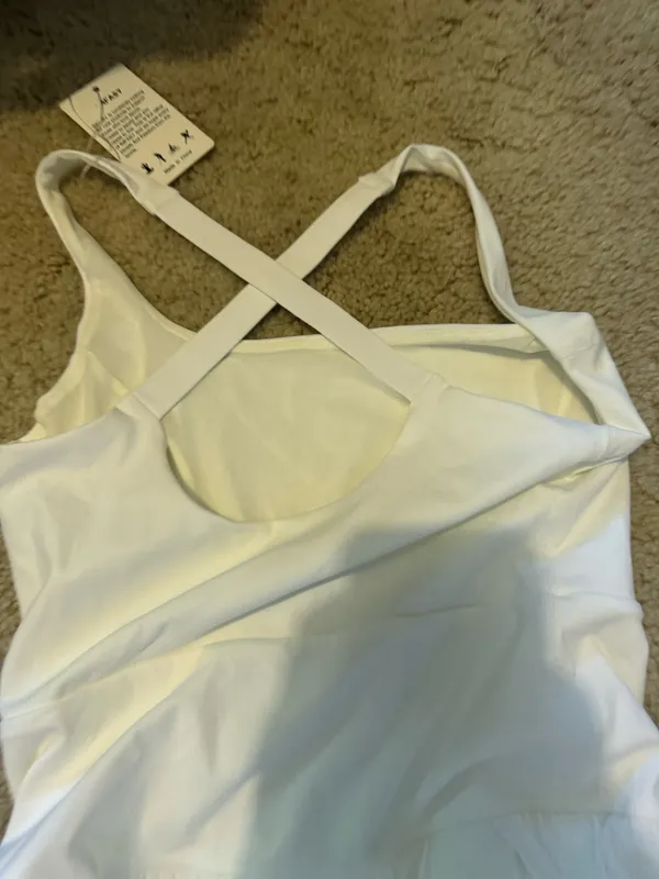 White Athletic Romper Amazon - Image 2