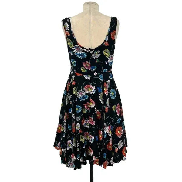 Anthropologie Moulinette Soeurs Astere Everywhere‎ Dress Floral Black Size 2 - Image 9
