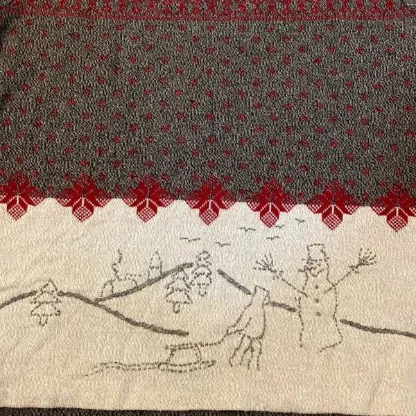 Woolrich Vintage Winter Holiday Lambswool & cotton Sweater size medium - Image 6