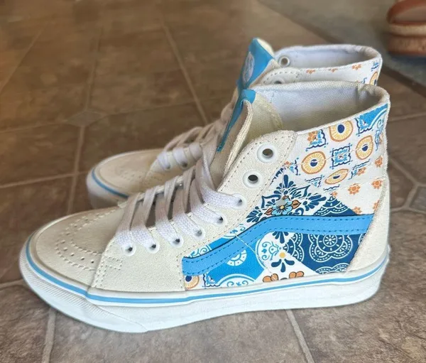 NEW Vans Patterns of World SK8-Hi | Unisex High Top Skate Shoes Limited Pattern - Image 3
