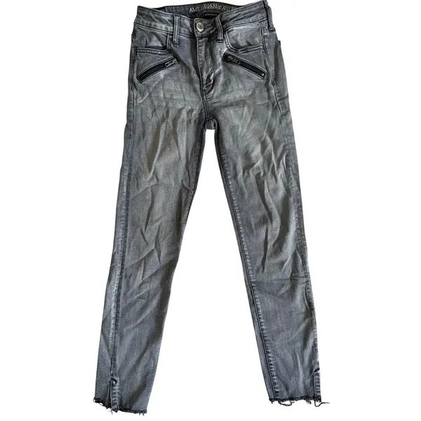 AE American Eagle Eagle outfitters super hi rise jegging Comfort Stretch size 4 - Image 2