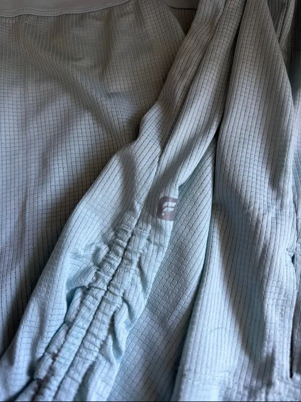 Fabletics Light Blue Textured Jacket with Subtle Logo - Image 2