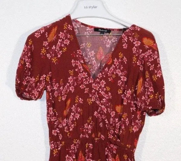 Madewell NWOT Floral dress - Image 4