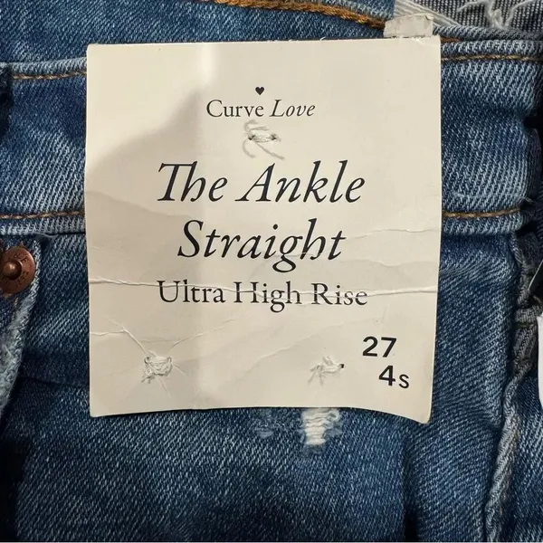 NEW Abercrombie and Fitch Ankle Straight Ultra High Rise Jeans Women’s 4S/27 - Image 3