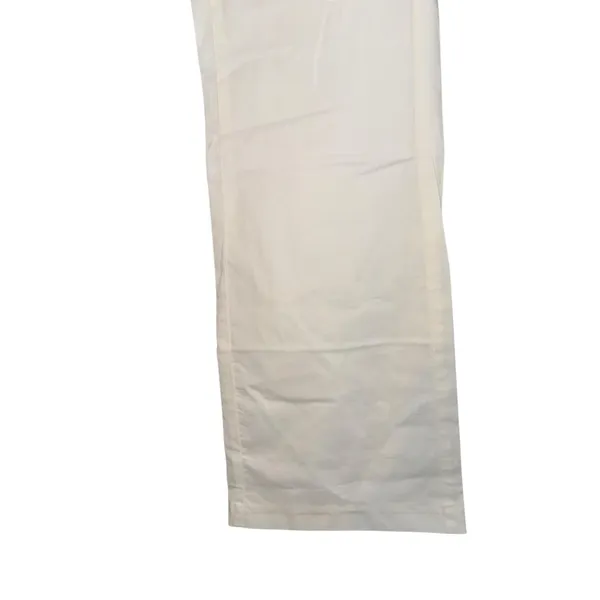 NWT Outerknown Pants Womens 4 White‎ Cream Wide Leg Flare Organic Cotton Beach - Image 3