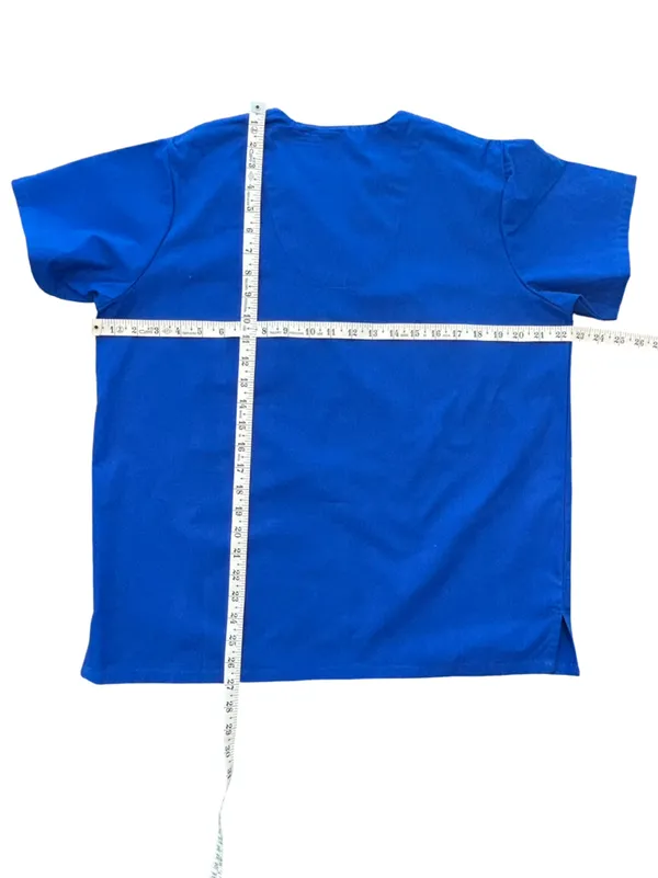 LA Dodgers Y2K Scrub Top Medical Uniform Royal Blue Unisex SM Concepts Sport MLB - Image 9