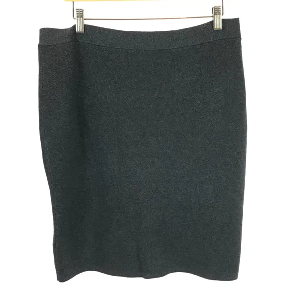 Womens Size Large Eileen Fisher Pencil in Sleek Tencel Merino Interlock Skirt - Image 5