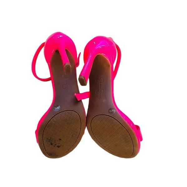 Jessica Simpson Women's Hot Pink Strappy Sandals Size 8 Ultra High Heel - Image 6