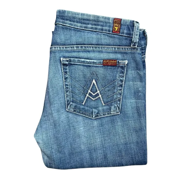 7 for All Mankind ‘A-Pocket’ low-rise Jeans Size 28 - Image 9