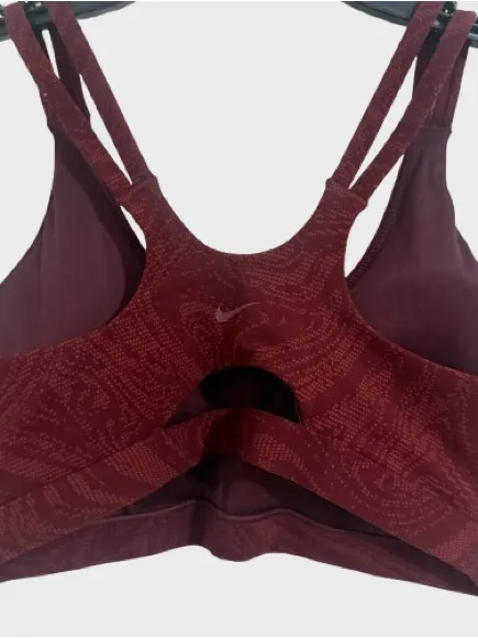 Nike Women's Double-Strap Sports Bra in Dark Burgundy - Image 4
