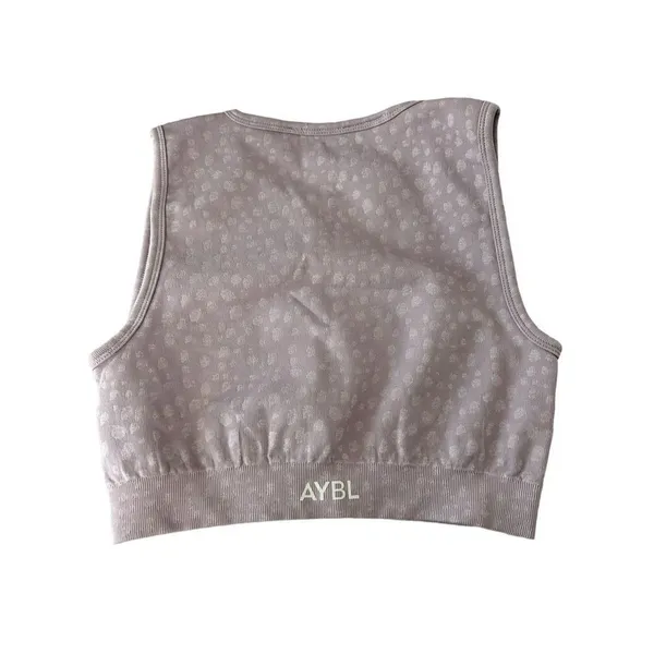 AYBL violet purple workout crop top tank size small - Image 2