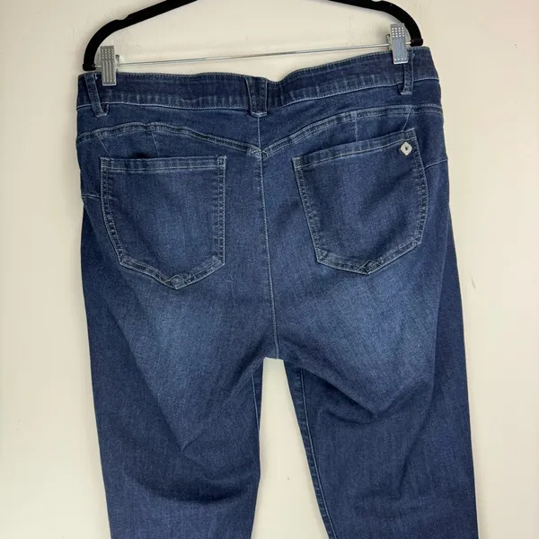 Democracy Ab Solution Womens Plus Skinny Jeans Sz 16 Dark Wash Stretch Denim - Image 10