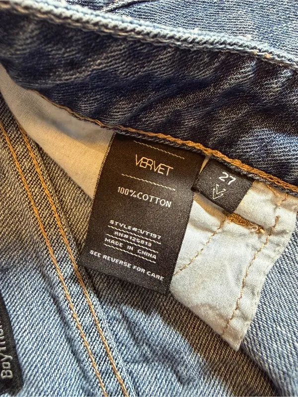 Vervet Denim Jean Shorts Button Up 100% cotton - Image 5
