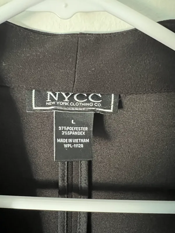 Black Mid Sleeve blazer Size L - Image 3