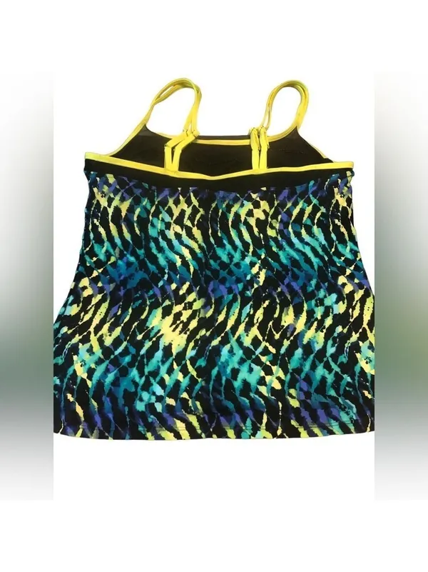 Tankini Athletic Swim Tank Top Swimwear, Size L - Image 5